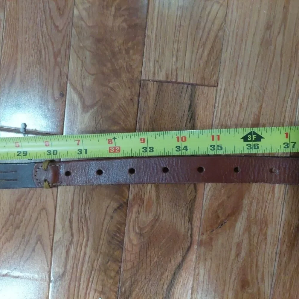 Fossil Brown Split Leather Belt Size Medium Fits 31-37